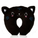 Black Cat U Shape Feeding & Nursing Baby Neck Pillow